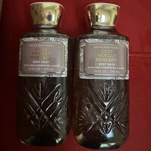 BBW 2pc Cozy Vanilla Bourbon Body Wash